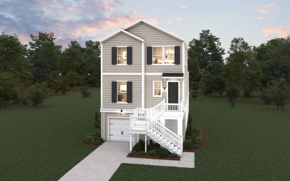 Front exterior of a new home in , Hanahan, SC, highlighting curb appeal (Image 1). Front exterior of a new home in , Hanahan, SC, highlighting curb appeal (Image 1).