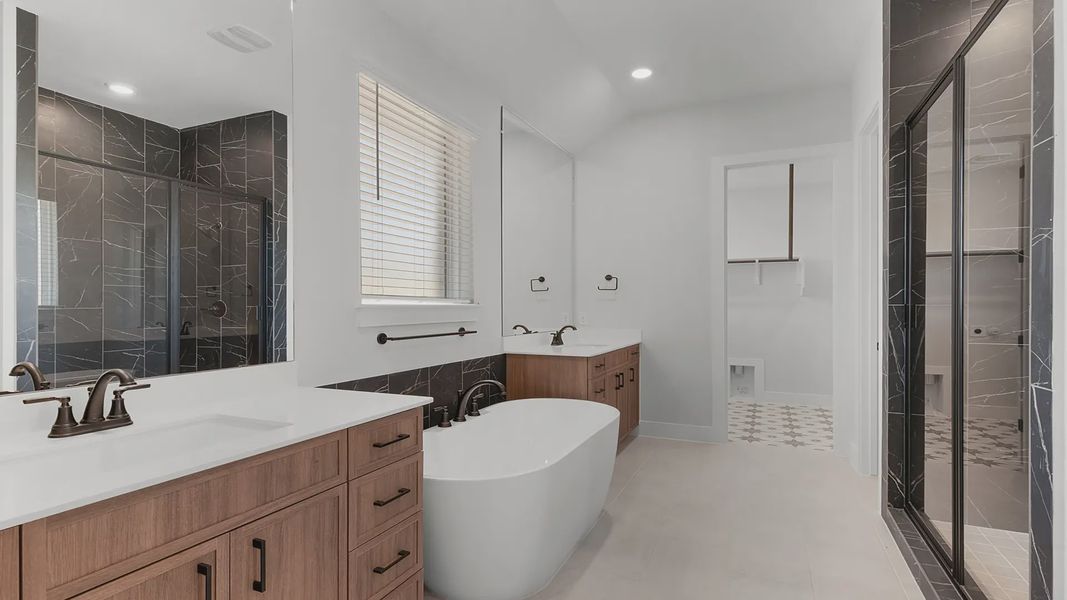 Representative furnished interior of a home built from the Mariah by Chesmar Homes in Newhaven, Manor (Image 8).
