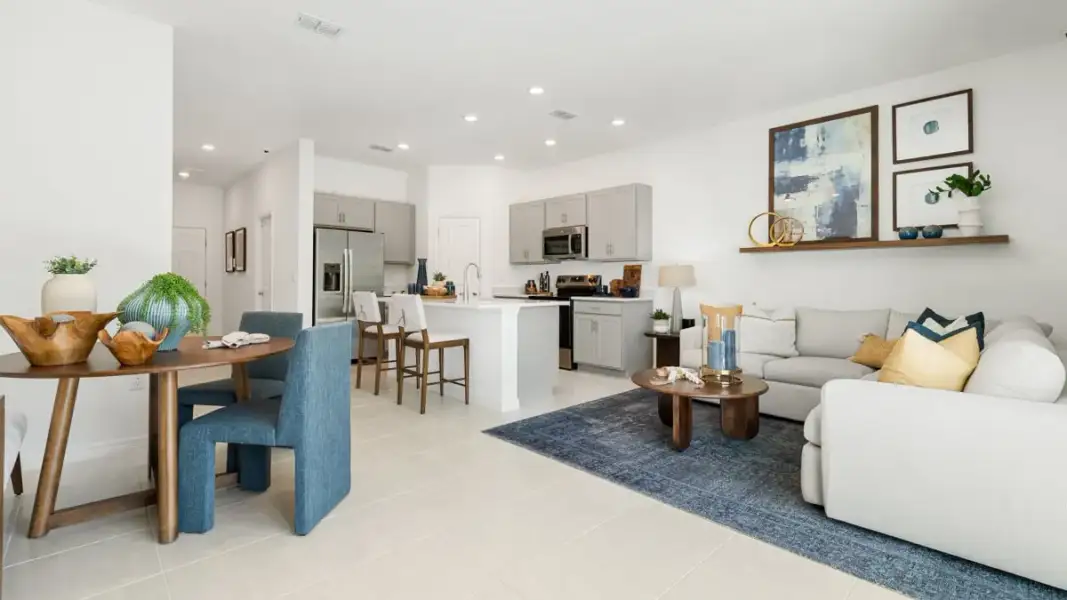 Furnished interior view inside a new home in The Towns at Tiburon, Nokomis (Image 13).
