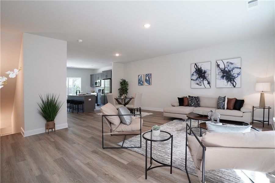 Furnished interior view inside a new home in , Stone Mountain (Image 3).