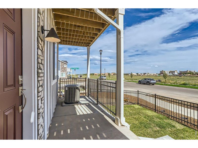 Exterior details and patio area of a home in Mountain Brook, Longmont (Image 4). Exterior details and patio area of a home in Mountain Brook, Longmont (Image 4).