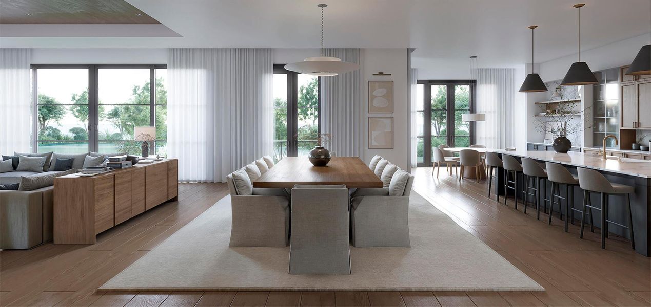 Furnished interior view inside a new home in , Boca Raton (Image 12).