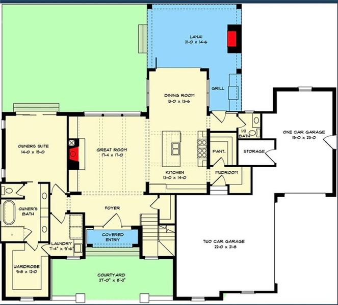 2D floor plan layout of this home in , McDonough, GA (Image 3).