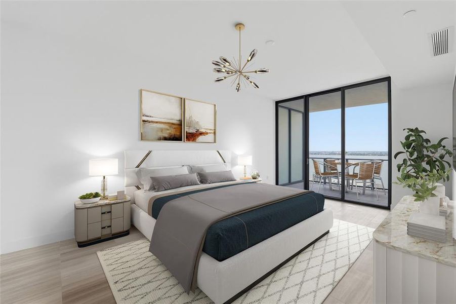 Furnished interior view inside a new home in , Tampa (Image 18).