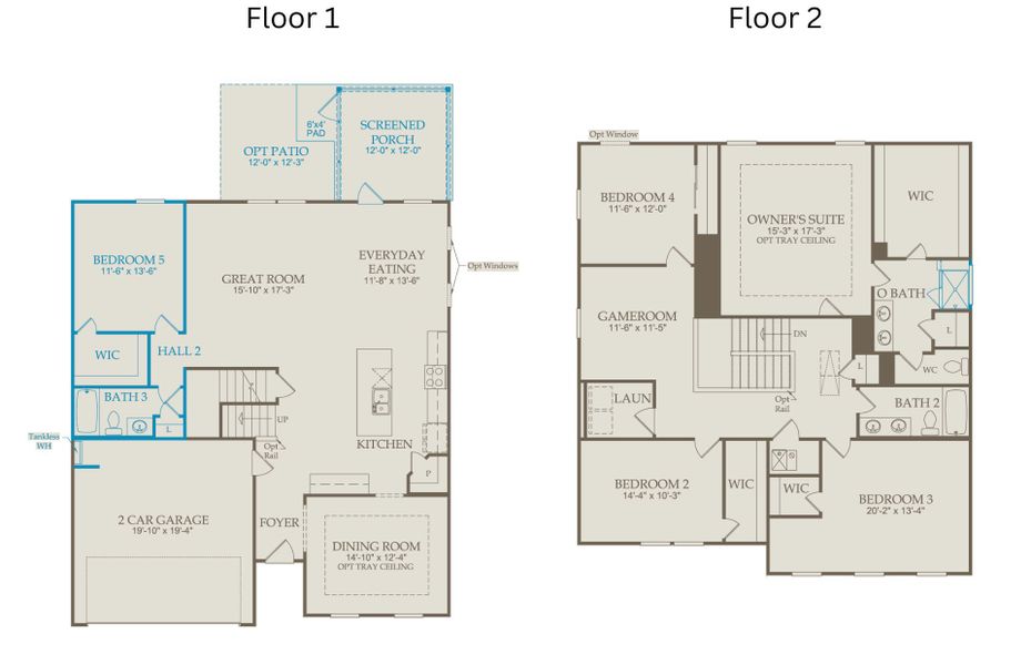 2D floor plan layout of this home in Solana, Durham, NC (Image 5).