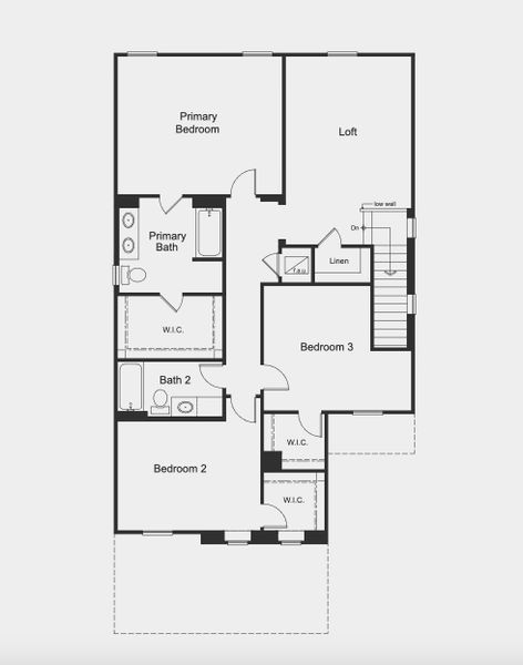 2D floor plan layout for the Plan 2385 by KB Home in Cedar Crossings I, Haines City, FL (Image 4).