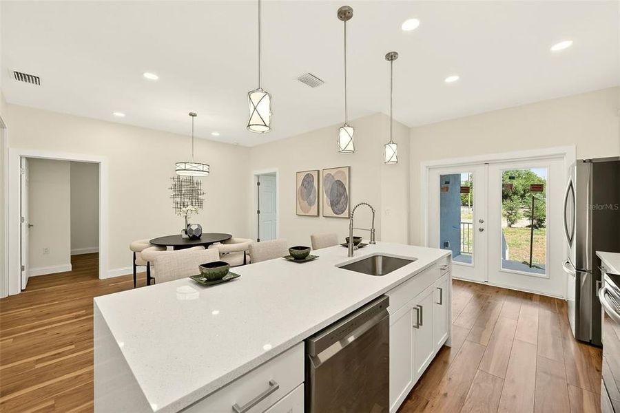 Furnished interior view inside a new home in , St. Petersburg (Image 18).