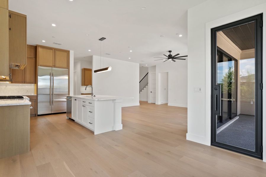 Furnished interior view inside a new home in Milky Way at River Place, Austin (Image 8).
