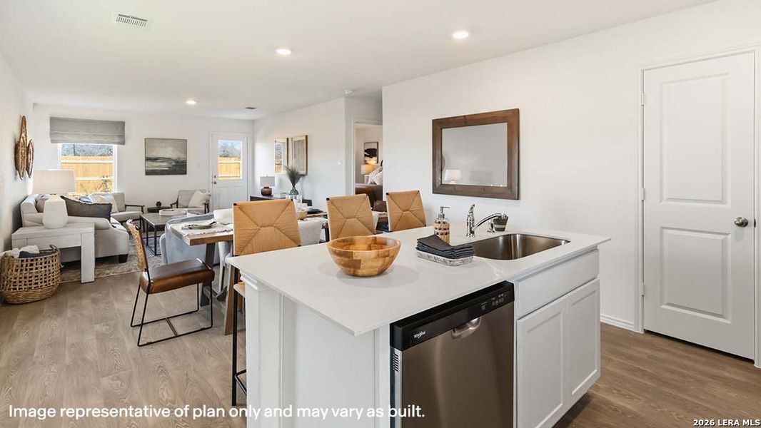 Furnished interior view inside a new home in Sereno Springs, Converse (Image 22).