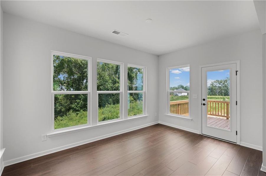 Spacious, unfurnished interior of a new home in Reunion, Flowery Branch (Image 18). Spacious, unfurnished interior of a new home in Reunion, Flowery Branch (Image 18).