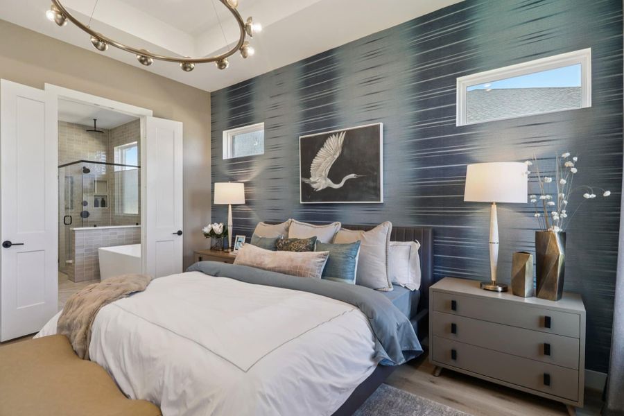 Furnished interior view inside a new home in Audubon, Magnolia (Image 34). Furnished interior view inside a new home in Audubon, Magnolia (Image 34).