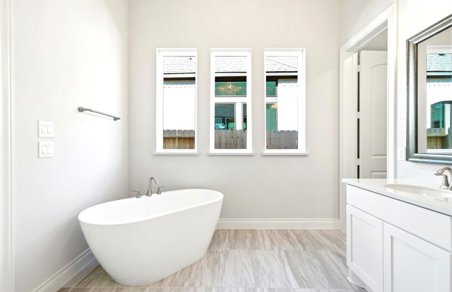 Furnished interior view inside a new home in The Highlands 55′, Porter (Image 14).