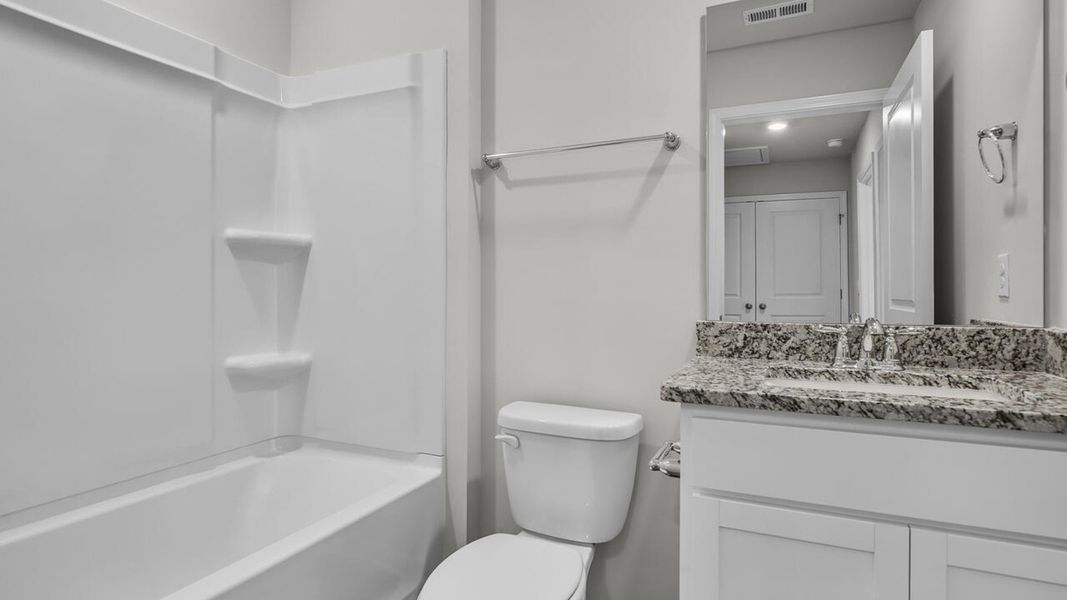 Furnished interior view inside a new home in Townes at Seabrooke, Leland (Image 12).