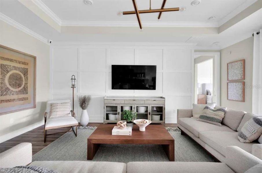 Furnished interior view inside a new home in Del Webb Sunbridge, St. Cloud (Image 17). Furnished interior view inside a new home in Del Webb Sunbridge, St. Cloud (Image 17).