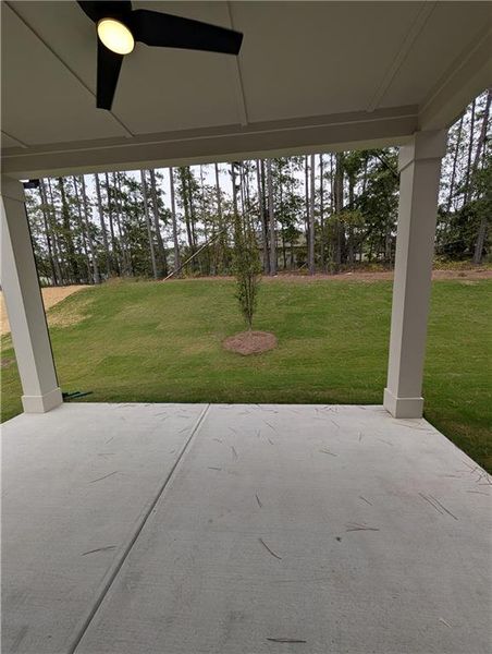 Exterior details and patio area of a home in The Stables at Ewing Chapel, Dacula (Image 3).