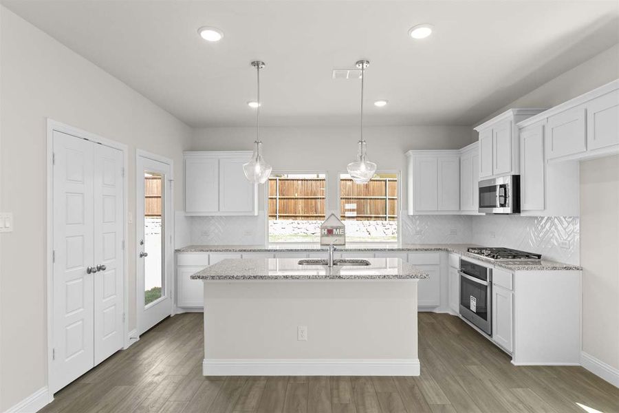 Furnished interior view inside a new home in Keeneland, Aubrey (Image 8).