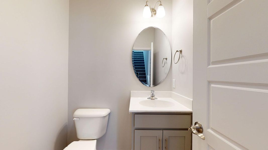 Representative furnished interior of a home built from the Tyler A by JC Jackson Homes,LLC in Heritage Pointe, Newport (Image 7).