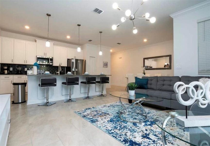 Furnished interior view inside a new home in , Kissimmee (Image 5).