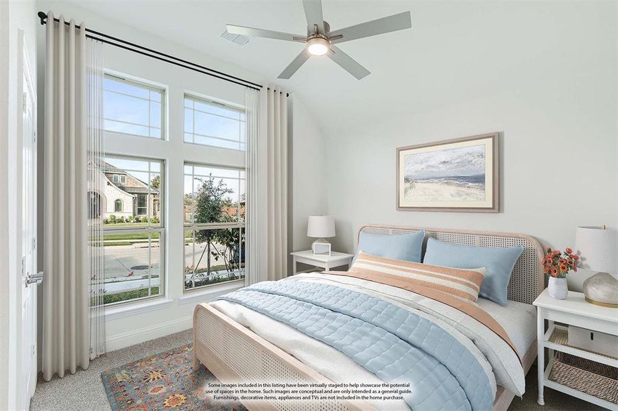 Furnished interior view inside a new home in Country Lakes Classic 50, Denton (Image 9).