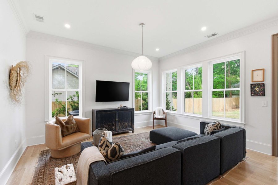Furnished interior view inside a new home in , Charleston (Image 32).