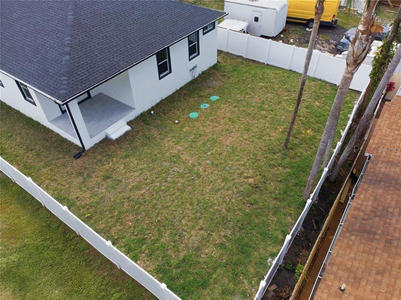 Exterior details and patio area of a home in , Tampa (Image 3). Exterior details and patio area of a home in , Tampa (Image 3).
