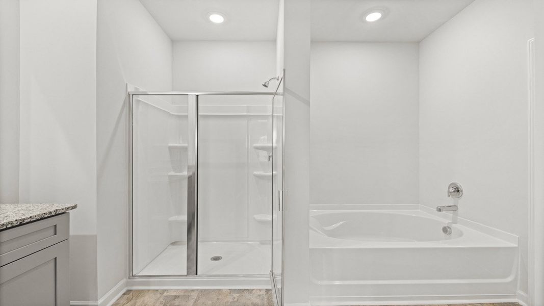 Representative furnished interior of a home built from the Cali by D.R. Horton in Highland Hills, Graniteville (Image 9).