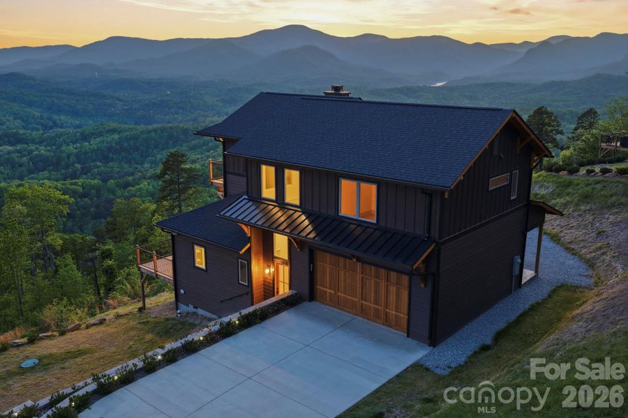 Front exterior of a new home in , Lake Lure, NC, highlighting curb appeal (Image 18).