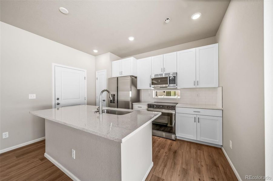Furnished interior view inside a new home in , Commerce City (Image 8).