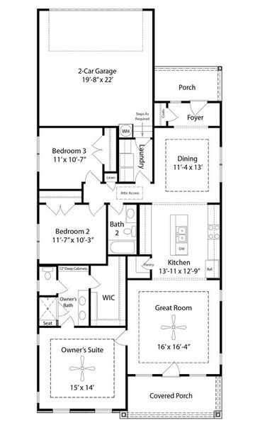 Bryson Floor Plans, Rear Entry Garage Bryson Floor Plans, Rear Entry Garage