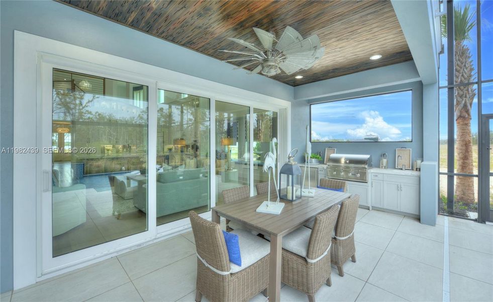 Exterior details and patio area of a home in Veranda Bay, Flagler Beach (Image 19).