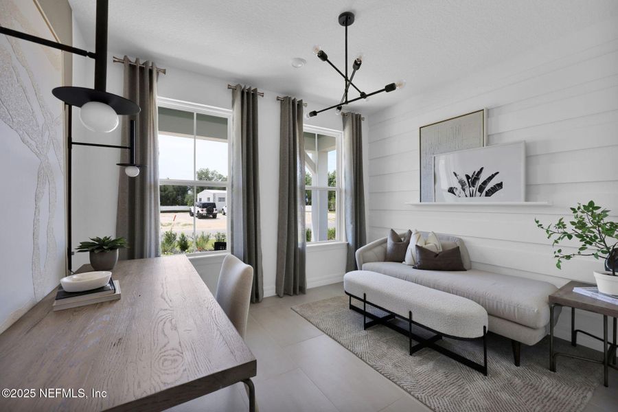 Furnished interior view inside a new home in Westerly Park at Wildlight, Yulee (Image 10).