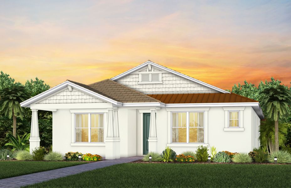 Representative exterior photo of a completed home built from the Arbordale II by Pulte Homes in SeaFlower, Bradenton, FL (Image 21). Representative exterior photo of a completed home built from the Arbordale II by Pulte Homes in SeaFlower, Bradenton, FL (Image 21).