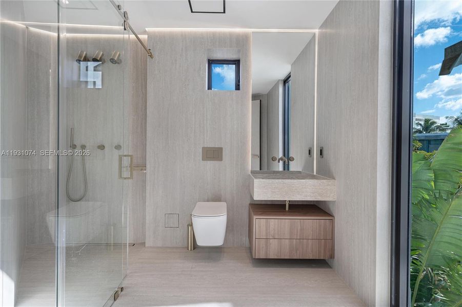 Furnished interior view inside a new home in , Miami Beach (Image 15).