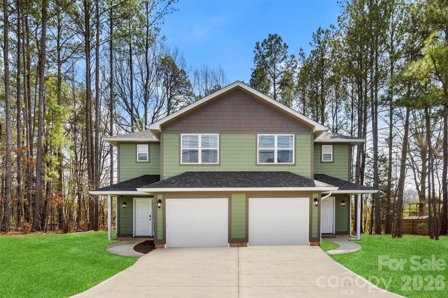 Front exterior of a new home in , Kannapolis, NC, highlighting curb appeal (Image 26).