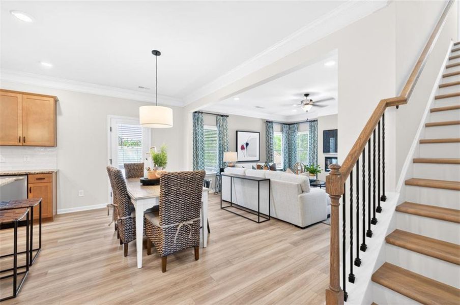 Furnished interior view inside a new home in The Stiles, Cartersville (Image 18).