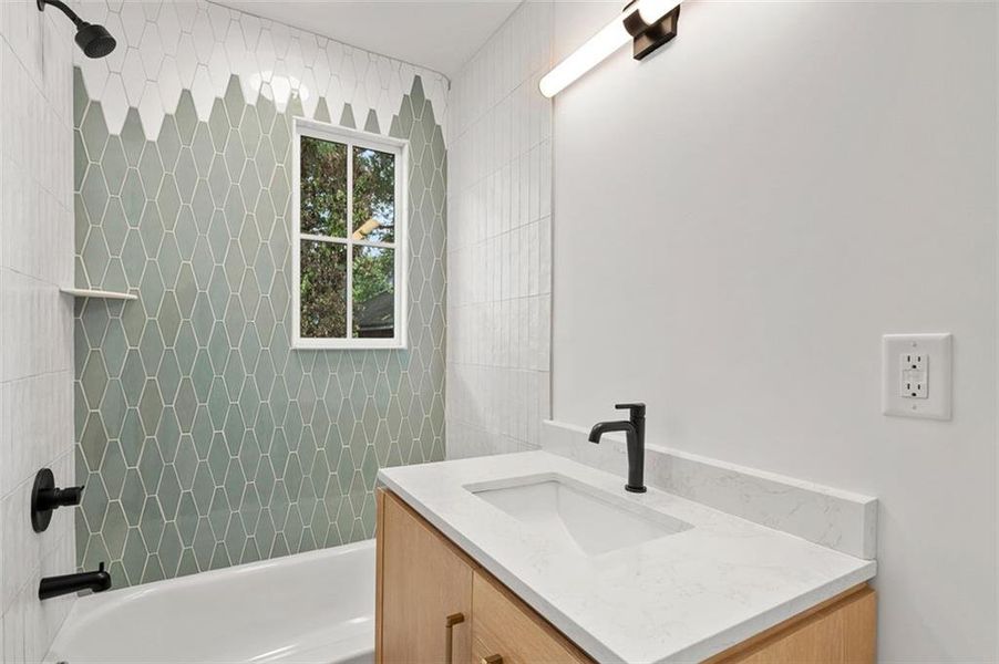 Furnished interior view inside a new home in , Atlanta (Image 17).