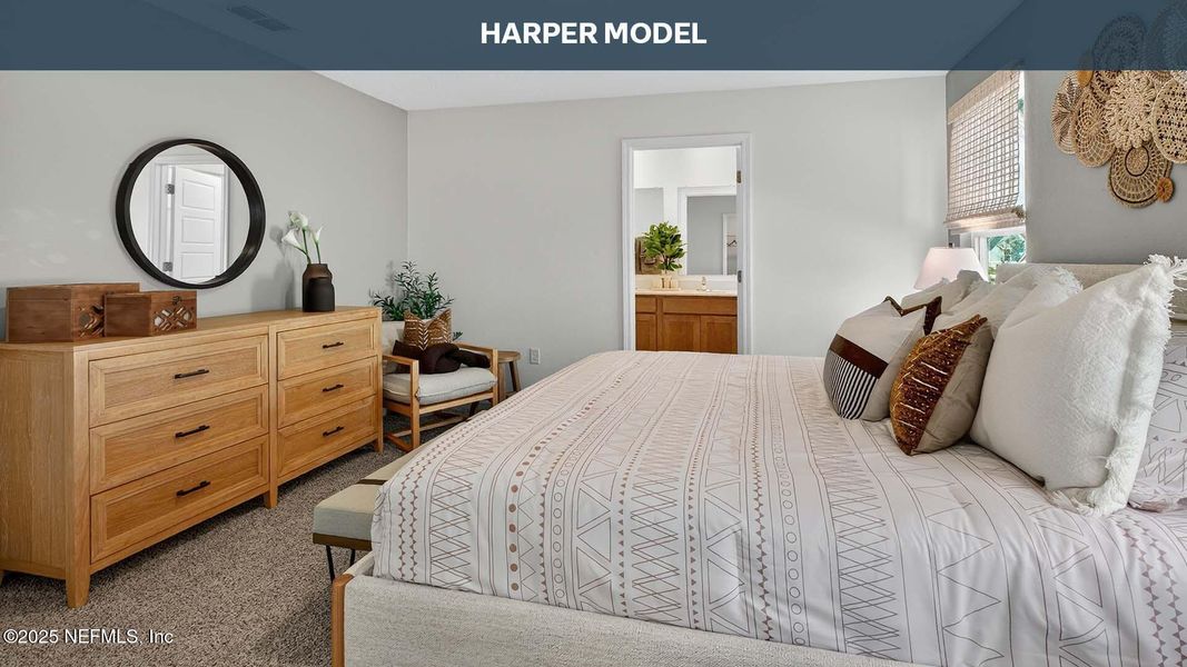 Furnished interior view inside a new home in Rookery, Green Cove Springs (Image 23). Furnished interior view inside a new home in Rookery, Green Cove Springs (Image 23).