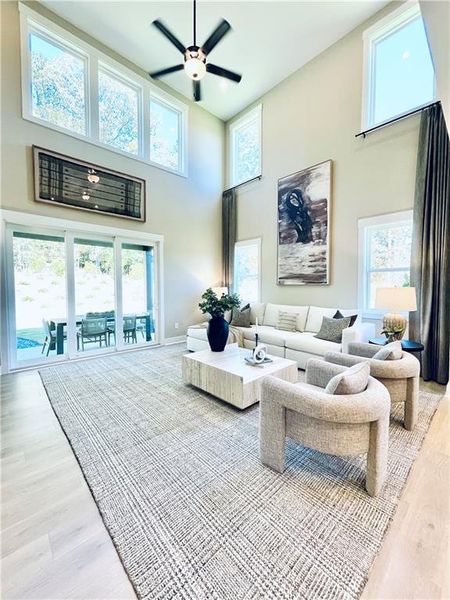 Furnished interior view inside a new home in Hopewell Reserve, Cumming (Image 4). Furnished interior view inside a new home in Hopewell Reserve, Cumming (Image 4).