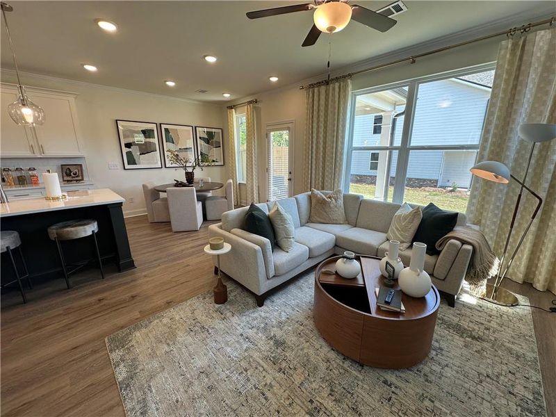 Furnished interior view inside a new home in Mulberry Summit, Flowery Branch (Image 3).