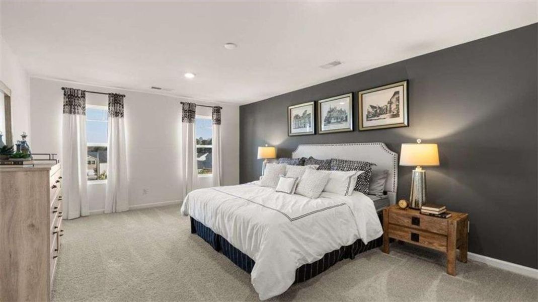Furnished interior view inside a new home in Poplar Preserve, Newnan (Image 14).
