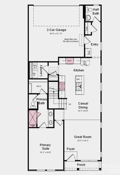 Additional Highlights Include: Gourmet kitchen, upstairs bedroom and full bathroom, and ledge at primary shower.