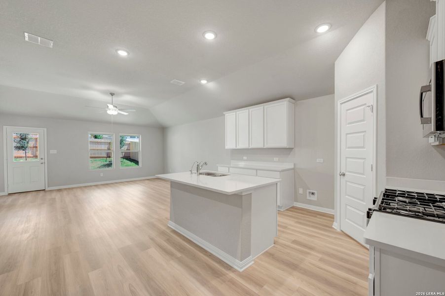 Furnished interior view inside a new home in Mesquite Ridge, San Antonio (Image 4).