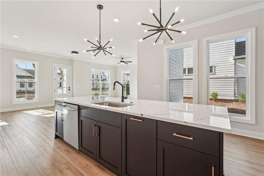 Furnished interior view inside a new home in Promenade at Sawnee Village, Cumming (Image 6).