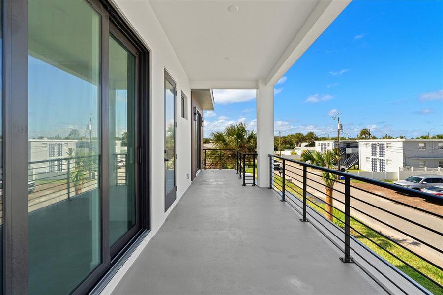 Exterior details and patio area of a home in , New Smyrna Beach (Image 72).
