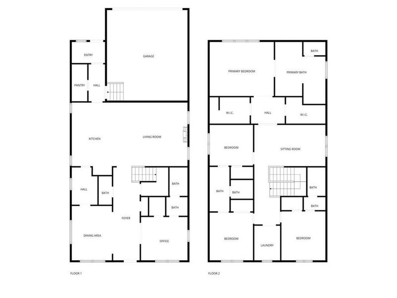 2D floor plan layout of this home in , Atlanta, GA (Image 5).