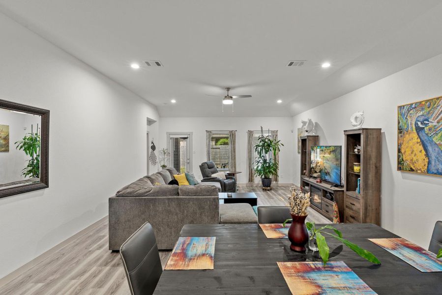 Furnished interior view inside a new home in Westwood, League City (Image 8). Furnished interior view inside a new home in Westwood, League City (Image 8).