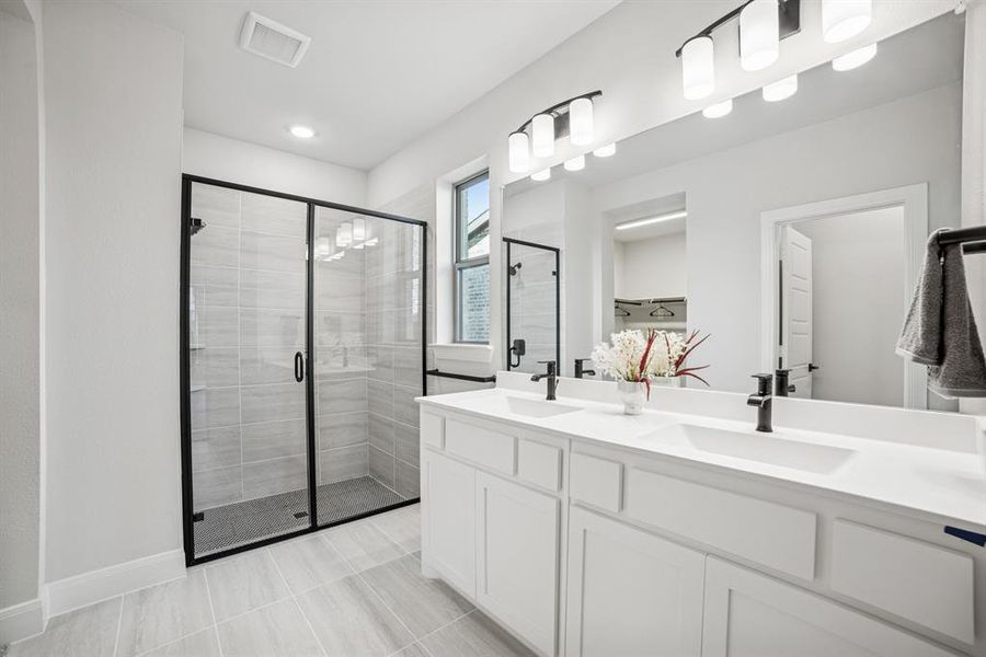 Furnished interior view inside a new home in Creekshaw – Classic, Royse City (Image 10). Furnished interior view inside a new home in Creekshaw – Classic, Royse City (Image 10).