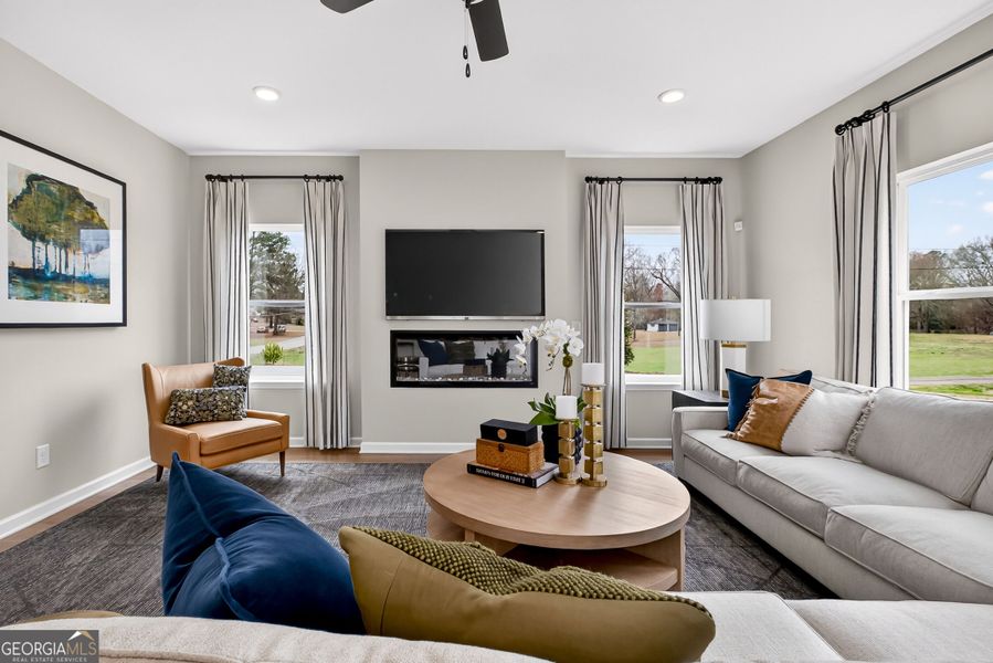 Furnished interior view inside a new home in Bryson Farms, Byron (Image 7).