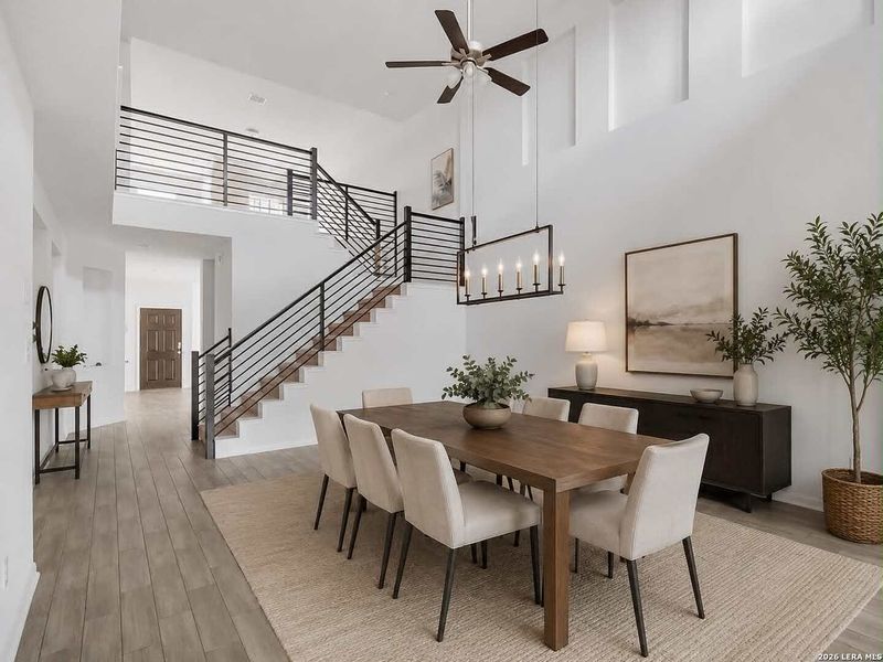 Furnished interior view inside a new home in , San Antonio (Image 9).