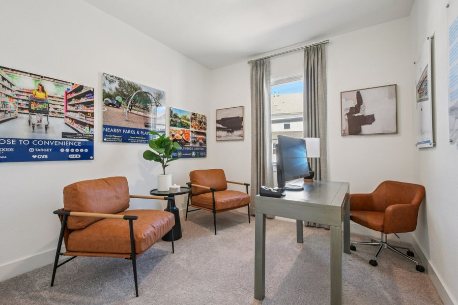 Furnished interior view inside a new home in Koenig Townhomes, Austin (Image 14).